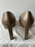 Gucci Metallic Bronze Leather heels