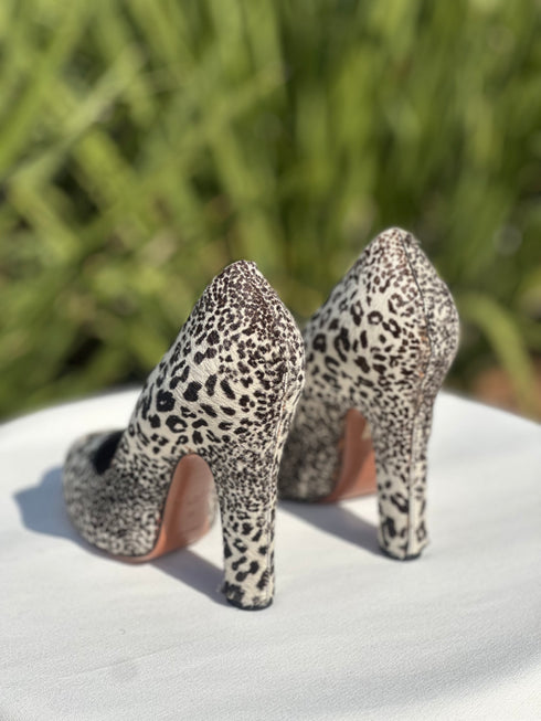 Alaia Leopard Print High Heels