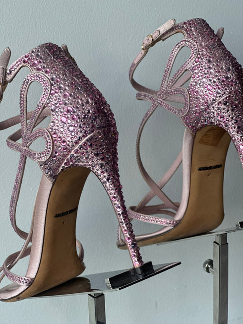 DOLCE & GABBANA
Pink Crystal Embellished Sandals