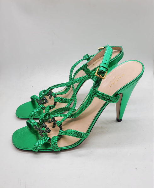 Gucci Crystal Interlocking sandals