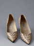 JIMMY CHOO METALLIC LEOPARD PRINT 'ANOUK' PUMPS