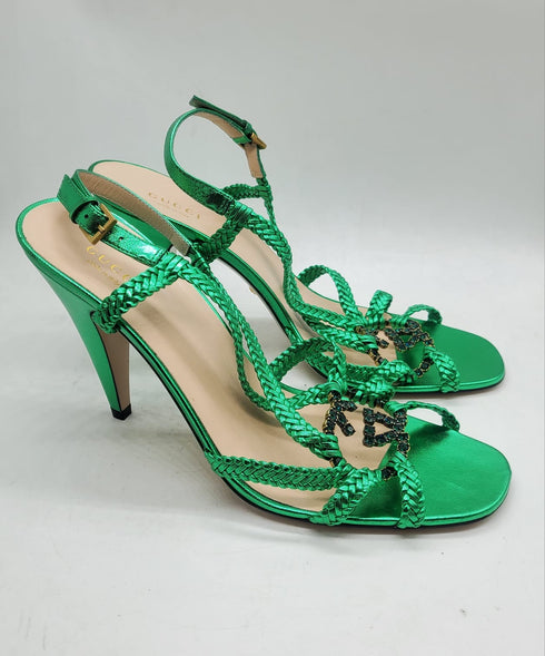 Gucci Crystal Interlocking sandals
