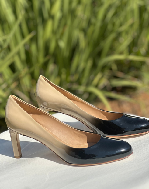 Ferragamo Leo Leather Heels