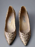 JIMMY CHOO METALLIC LEOPARD PRINT 'ANOUK' PUMPS