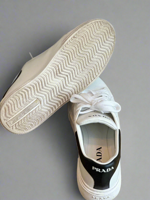 Prada Leather low trainers