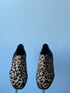 Jimmy Choo Leopard Print Calf Hair Loafers