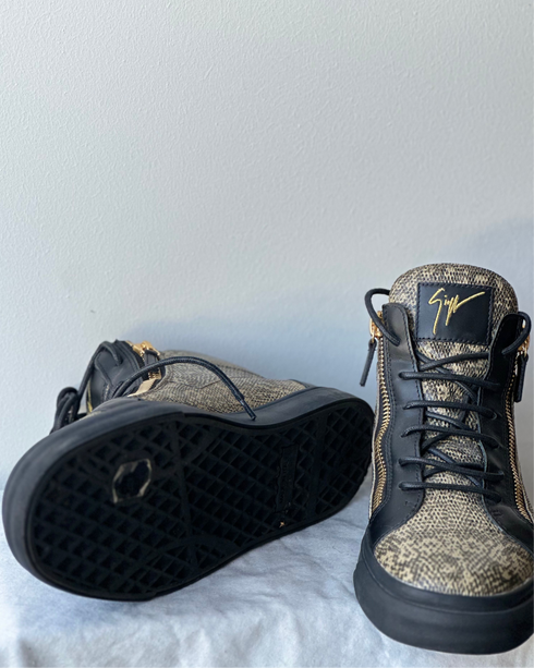 Giuseppe Zanotti Snake Skin high top sneakers