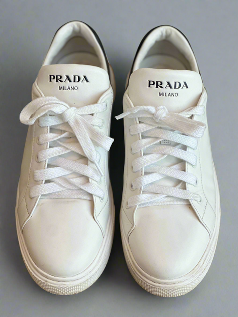 Prada Leather low trainers