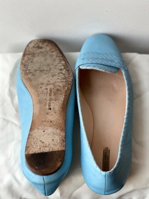 Bottega Veneta blue pumps