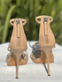 Giuseppe Nude Open Toe Heels
