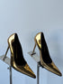 Tom Ford Gold Leather Heels