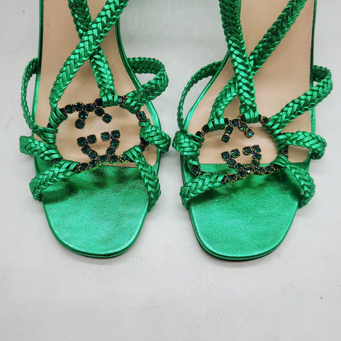 Gucci Crystal Interlocking sandals