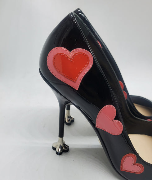 Prada :Patent heart Pumps