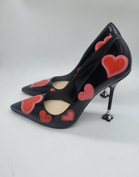 Prada :Patent heart Pumps